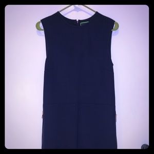 C wonder blue dress with gold accents